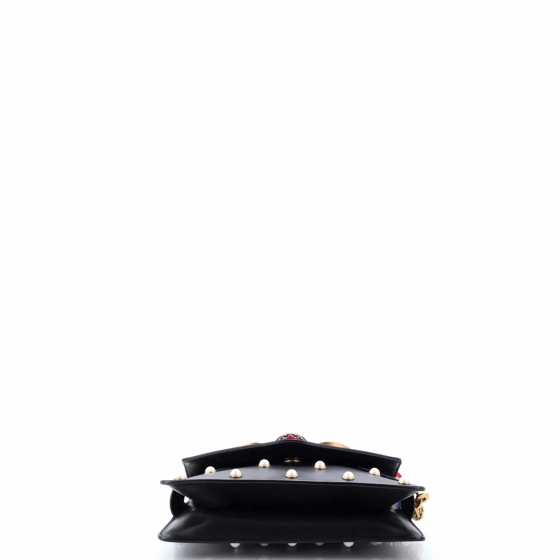 Broadway Pearly Bee Shoulder Bag Embellished Leather Mini