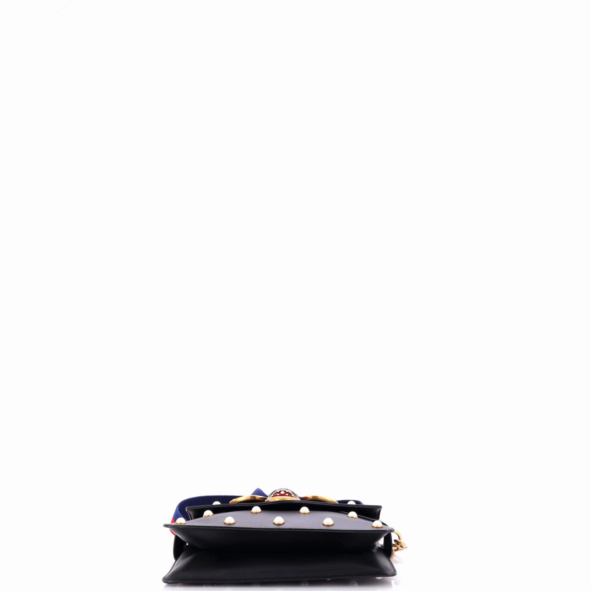 Broadway Pearly Bee Shoulder Bag Embellished Leather Mini