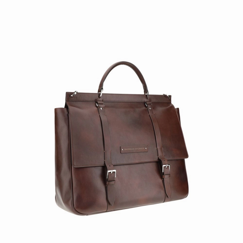 Brunello Cucinelli Leather Travel Men's Bag