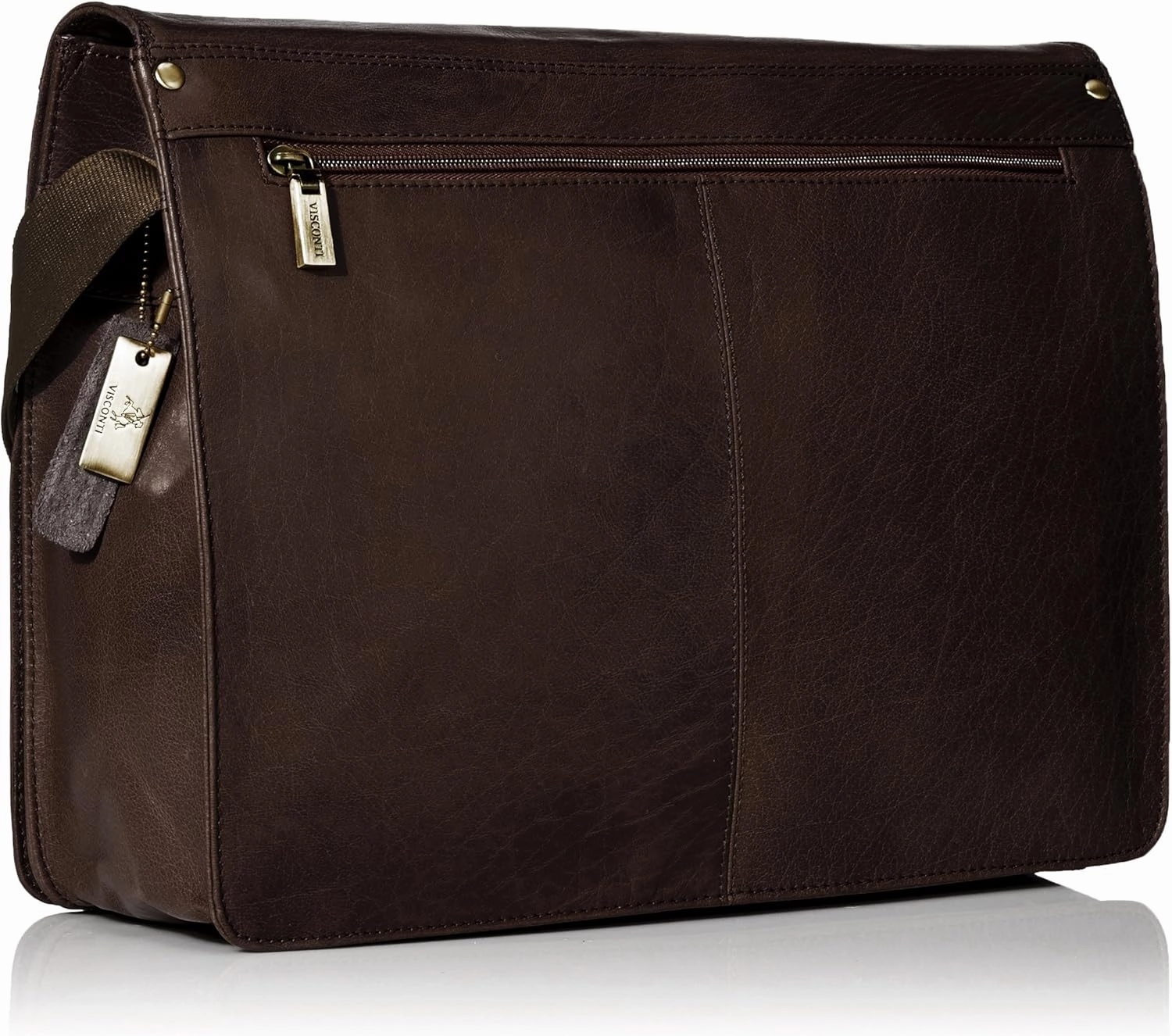 Buffalo Leather 13 Inch Laptop Case/Messenger Shoulder Bag/Handbag, Brown, One Size