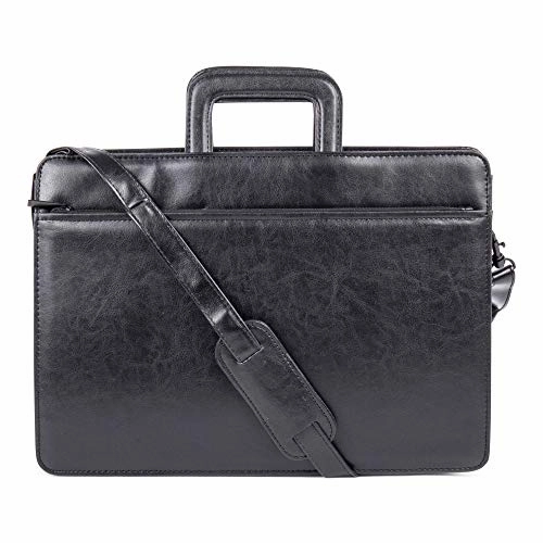Bugatti Harrold Briefcase, Synthetic Leather, Black