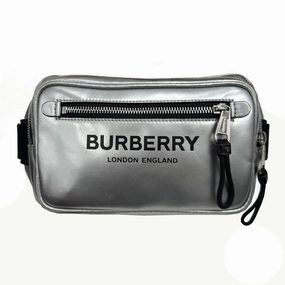 Burberry Canvas Leather Shoulder Bag Sling Bag (Pre-Owned)