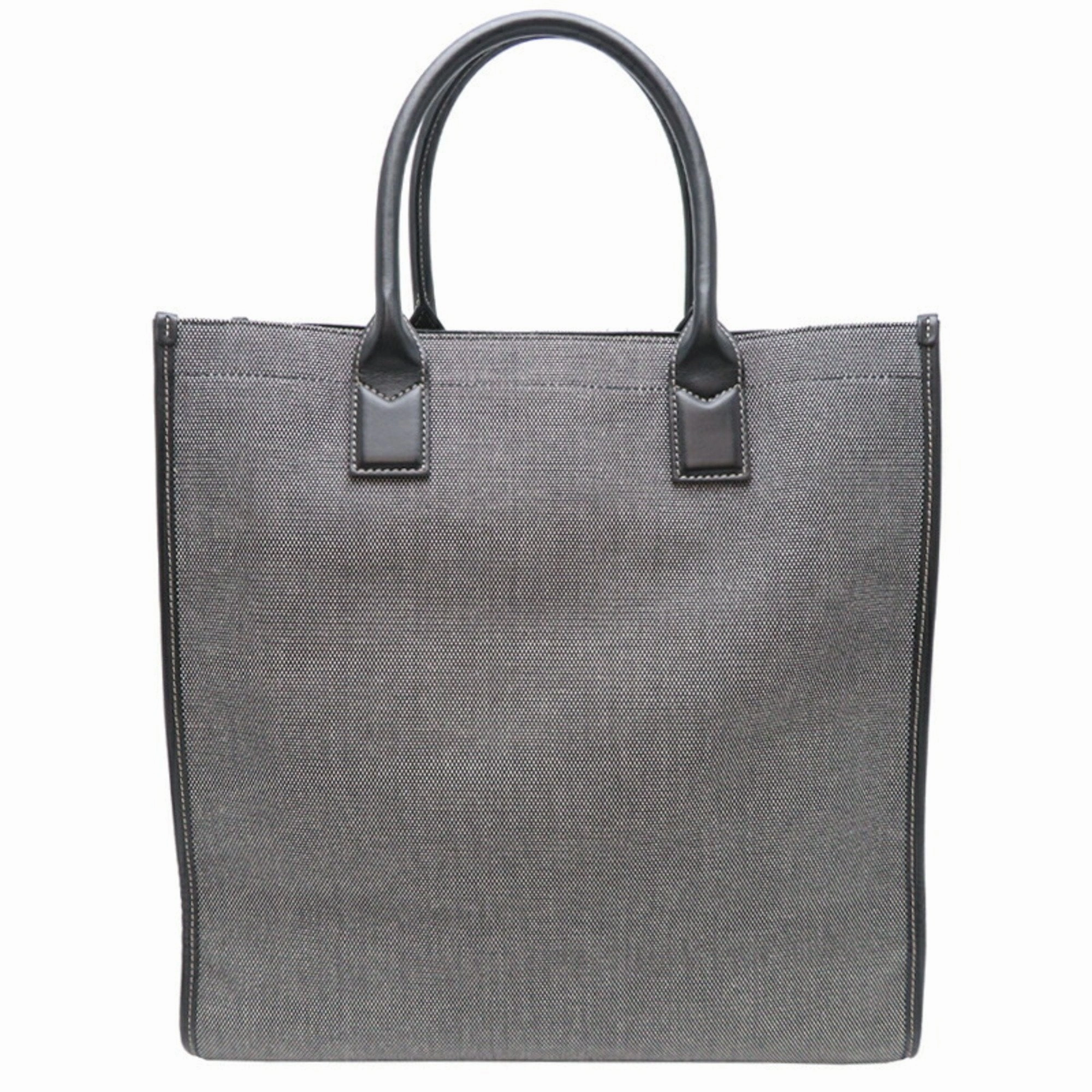 Burberry Canvas Leather Tote Bag (Pre-Owned)