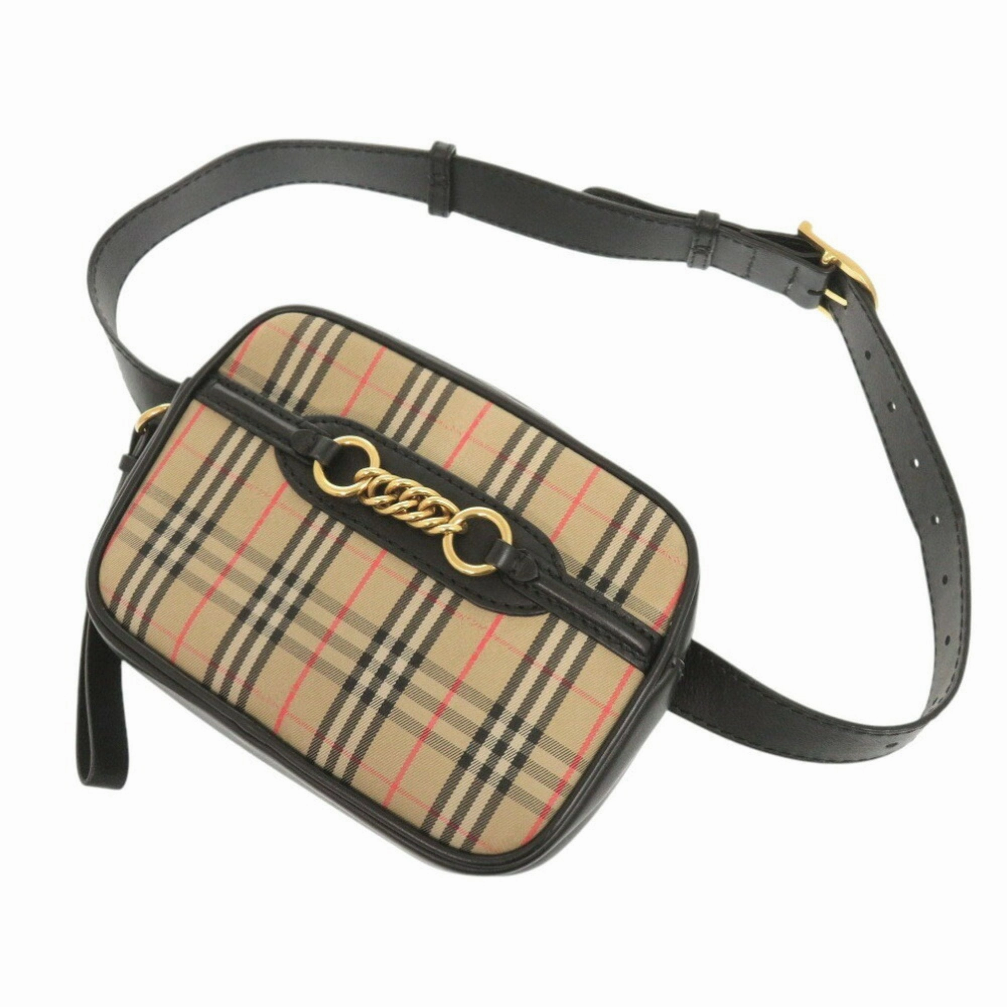 Burberry  Cotton Leather Sling Bag (Pre-Owned)