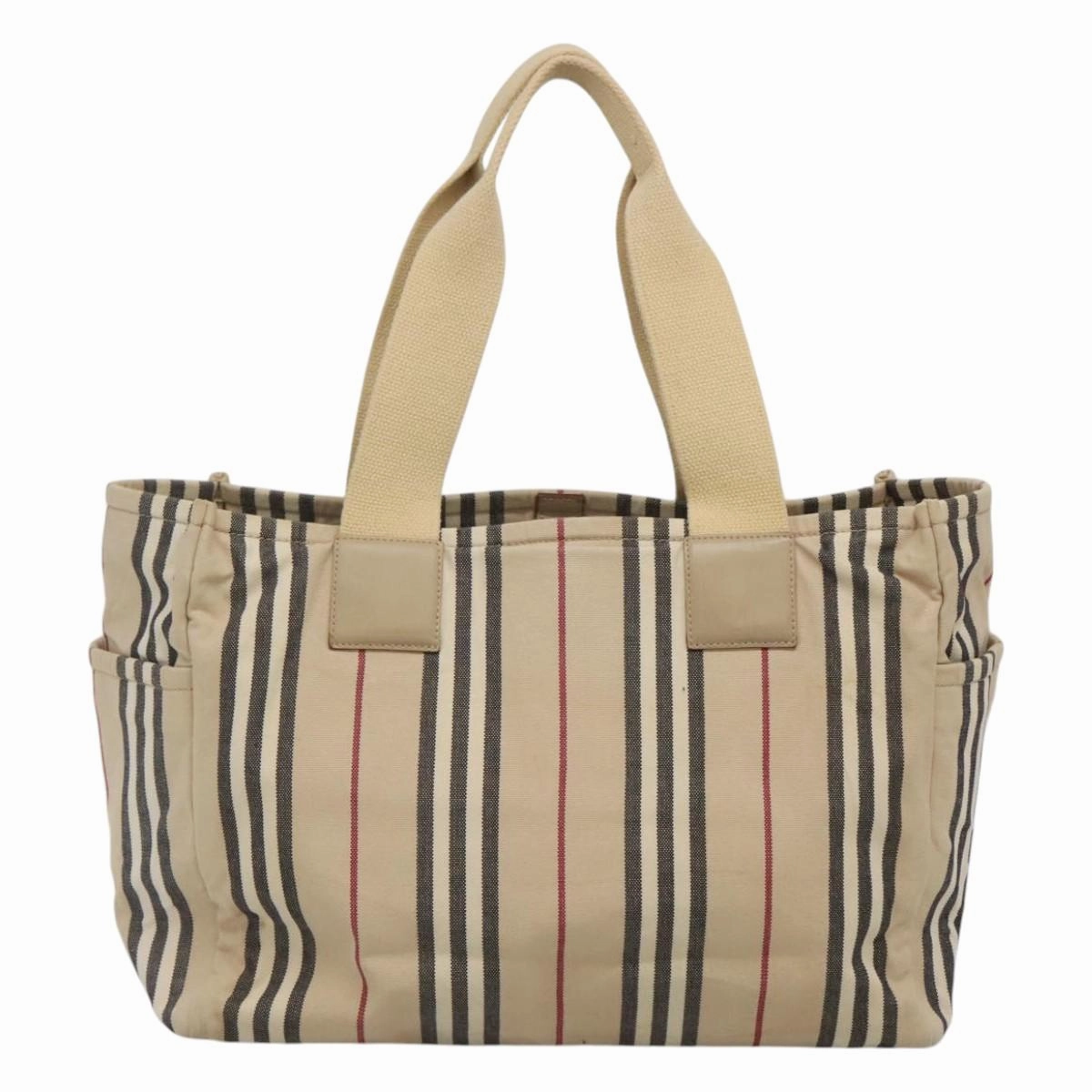Burberry Fourre Tout Canvas Tote Bag (Pre-Owned)