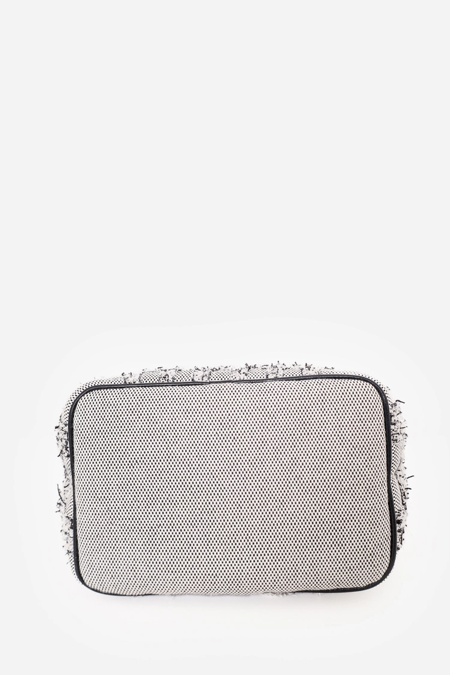 Burberry Grey/Black Canvas Small Needle Punch Lola Bucket Bag