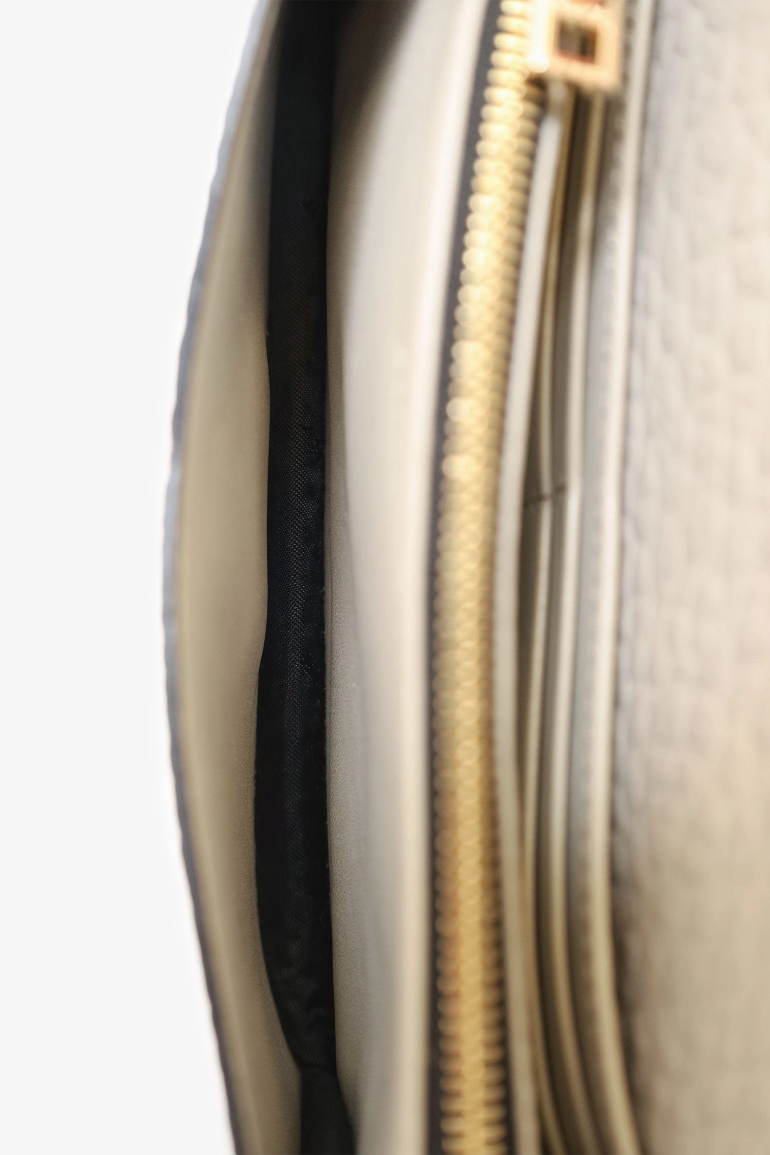 Burberry Grey Grained Calfskin Madison Wallet on Chain