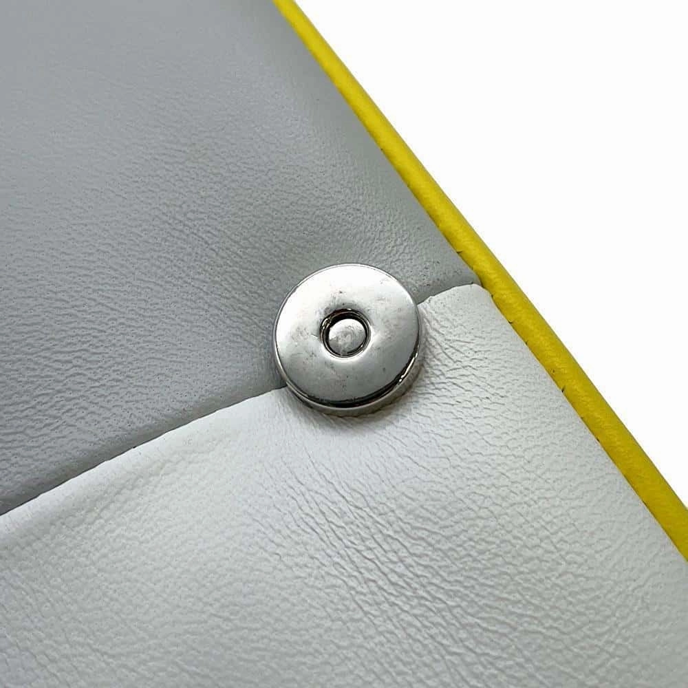 BURBERRY Laura ChainShoulder Bag Yellow/White/Gray Leather