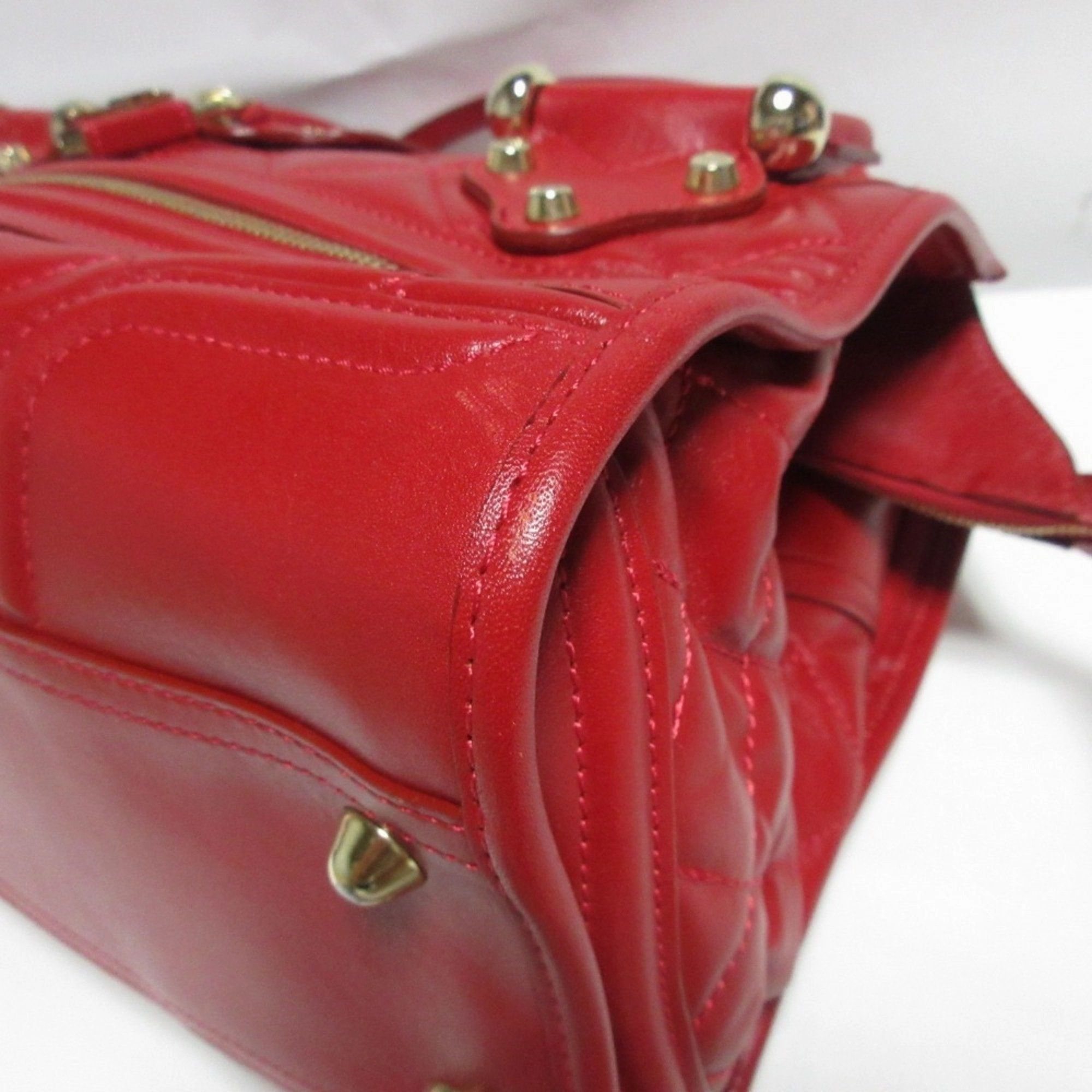 Burberry Leather Shoulder Bag Tote Bag (Pre-Owned)