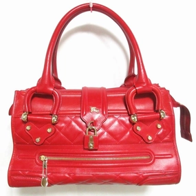 Burberry Leather Shoulder Bag Tote Bag (Pre-Owned)