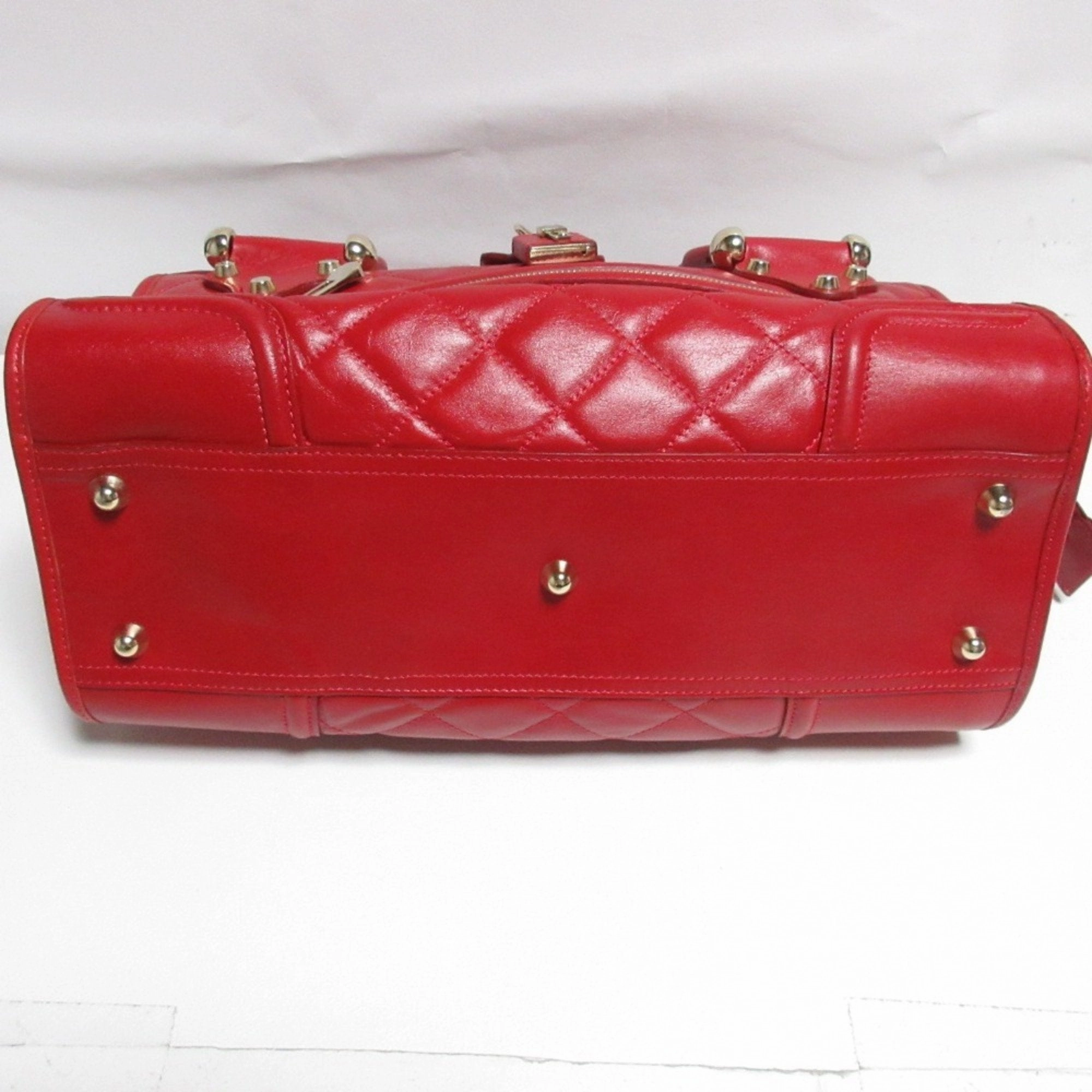 Burberry Leather Shoulder Bag Tote Bag (Pre-Owned)