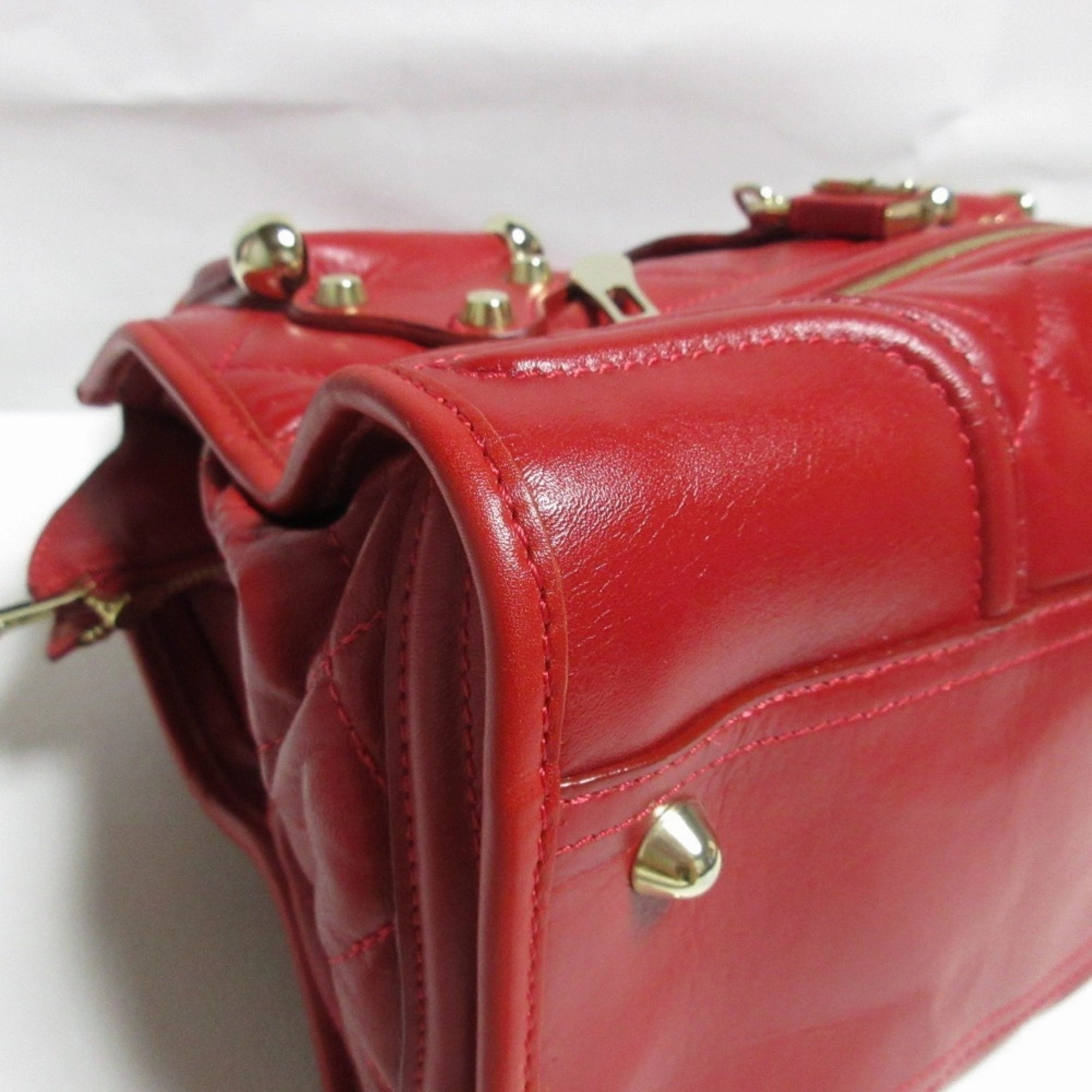 Burberry Leather Shoulder Bag Tote Bag (Pre-Owned)