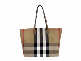 Burberry Medium London Check Tote Bag Purse Women's Checke