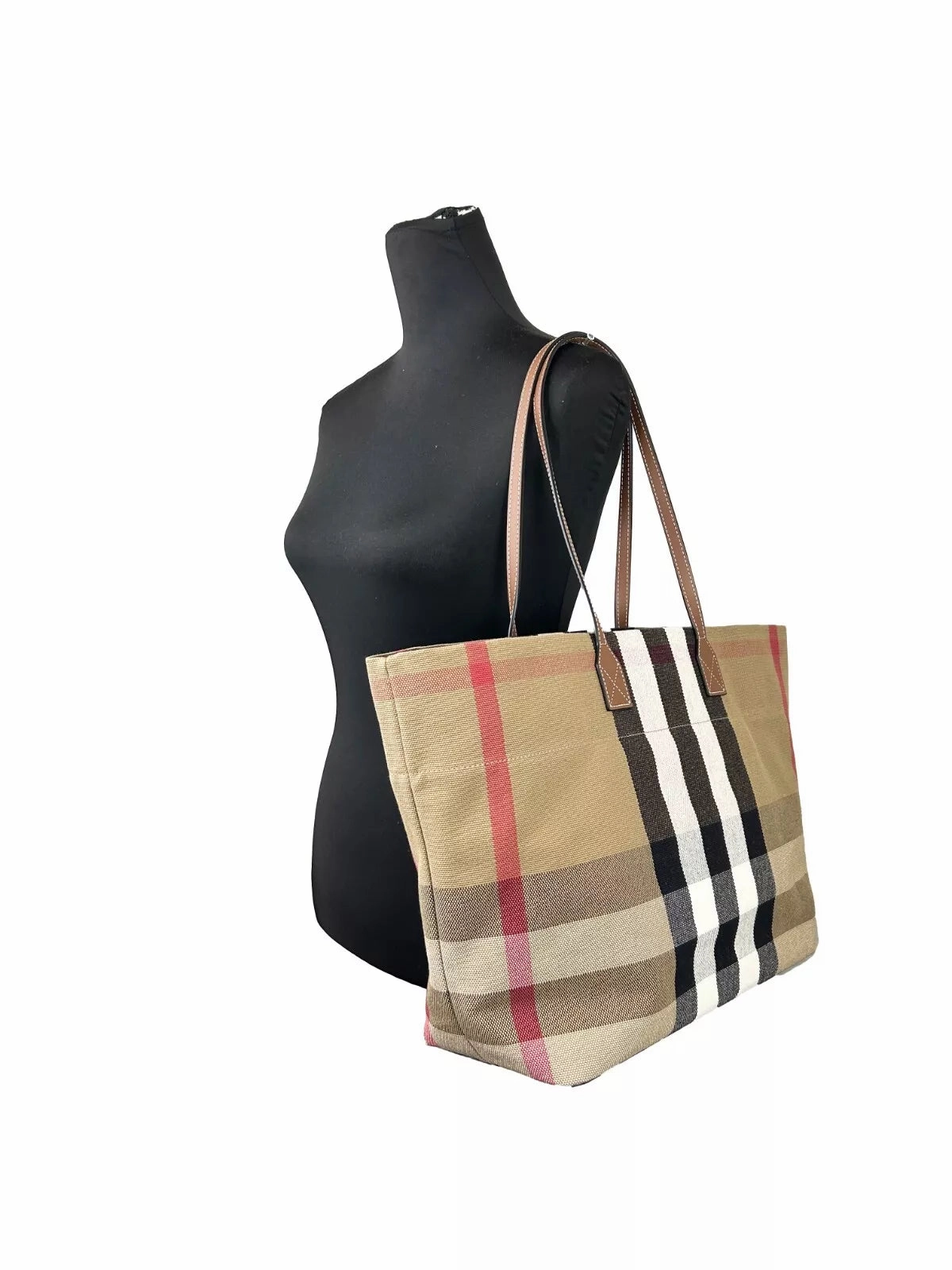 Burberry Medium London Check Tote Bag Purse Women's Checke