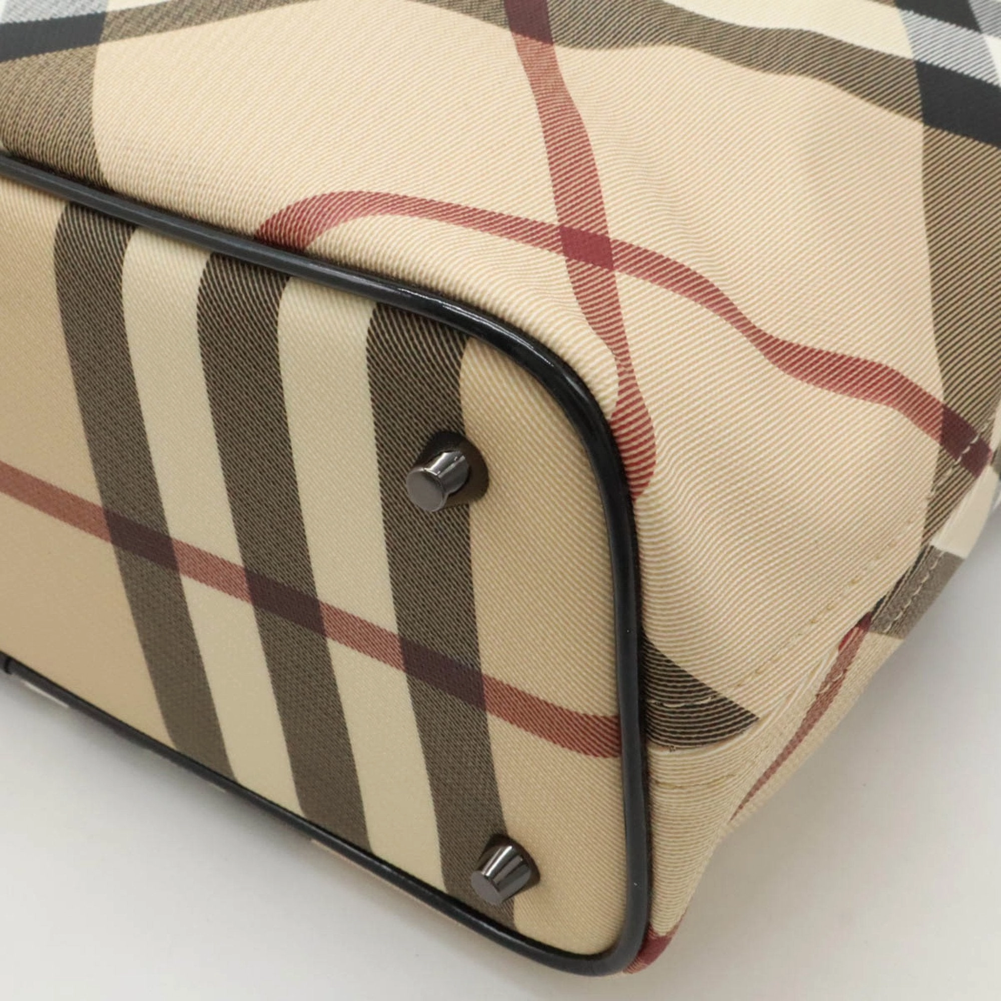 Burberry Nova Check Patent Leather Tote Bag (Pre-Owned)