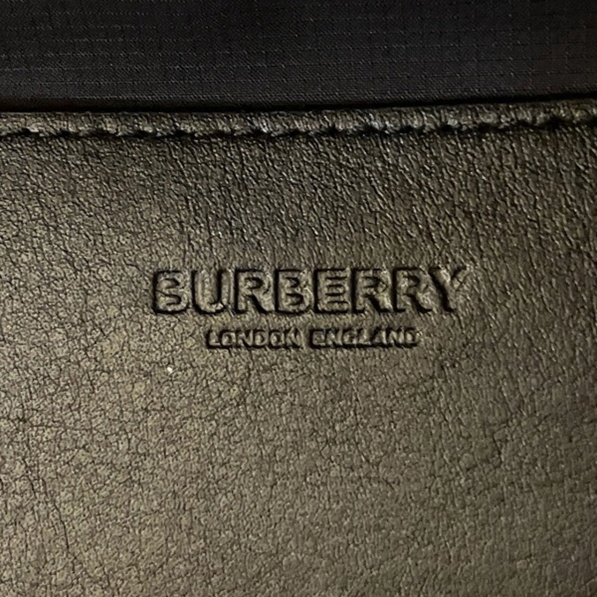 Burberry  Nylon Leather Fanny Pack (Pre-Owned)