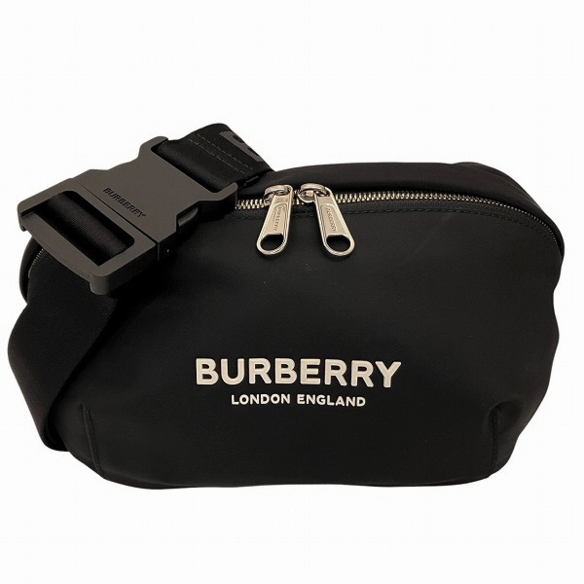 Burberry  Nylon Leather Fanny Pack (Pre-Owned)