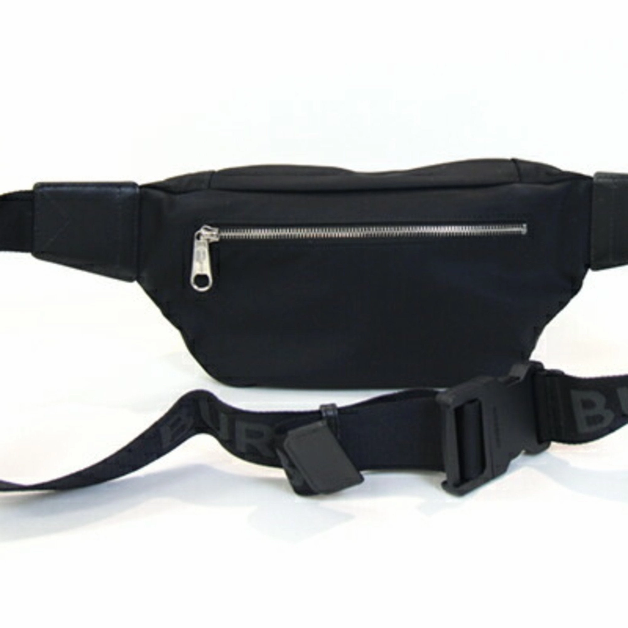 Burberry Nylon Leather Fanny Pack Sling Bag (Pre-Owned)