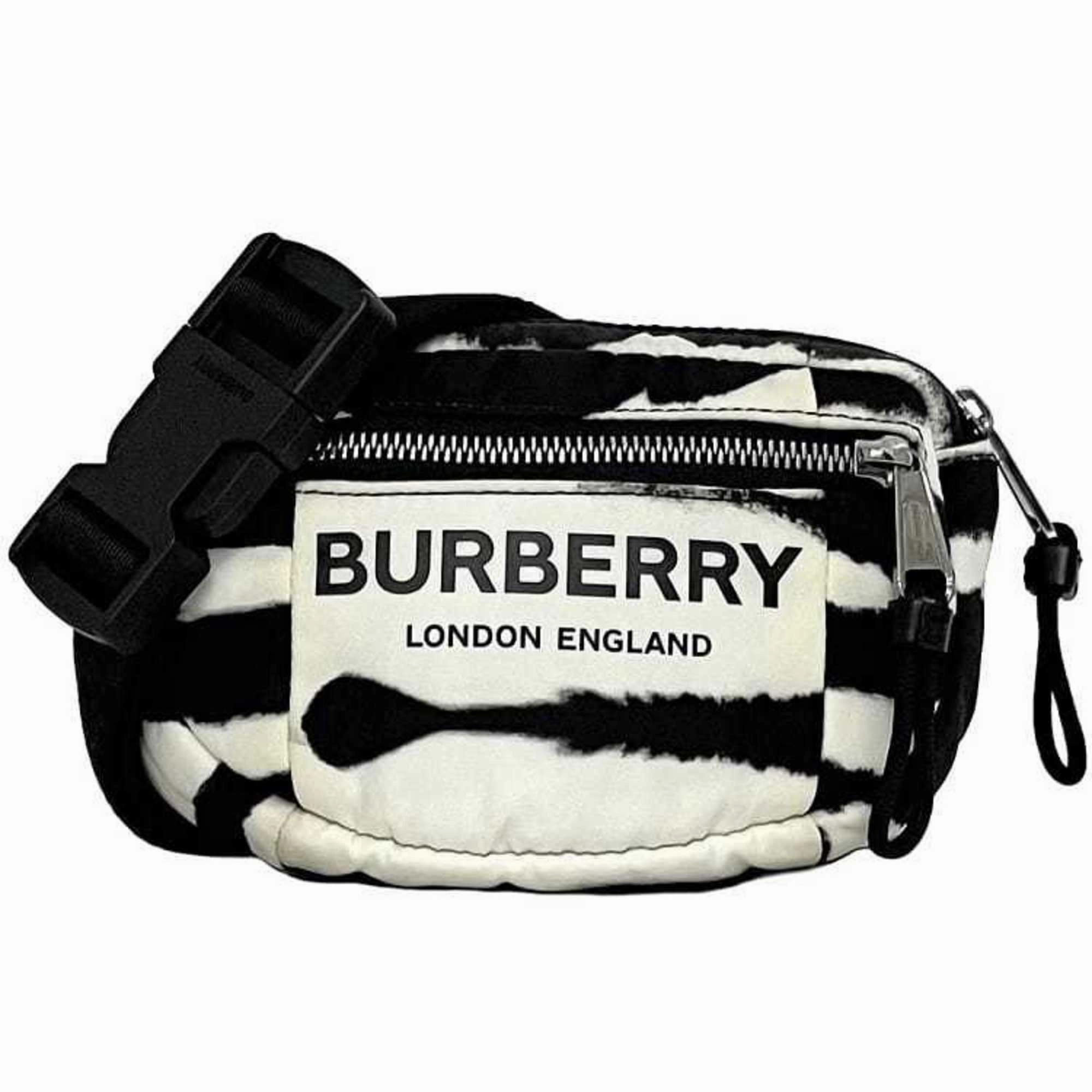 Burberry  Nylon Leather Shoulder Bag Sling Bag (Pre-Owned)