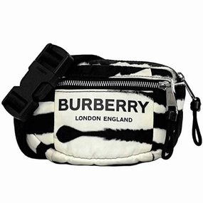 Burberry  Nylon Leather Shoulder Bag Sling Bag (Pre-Owned)