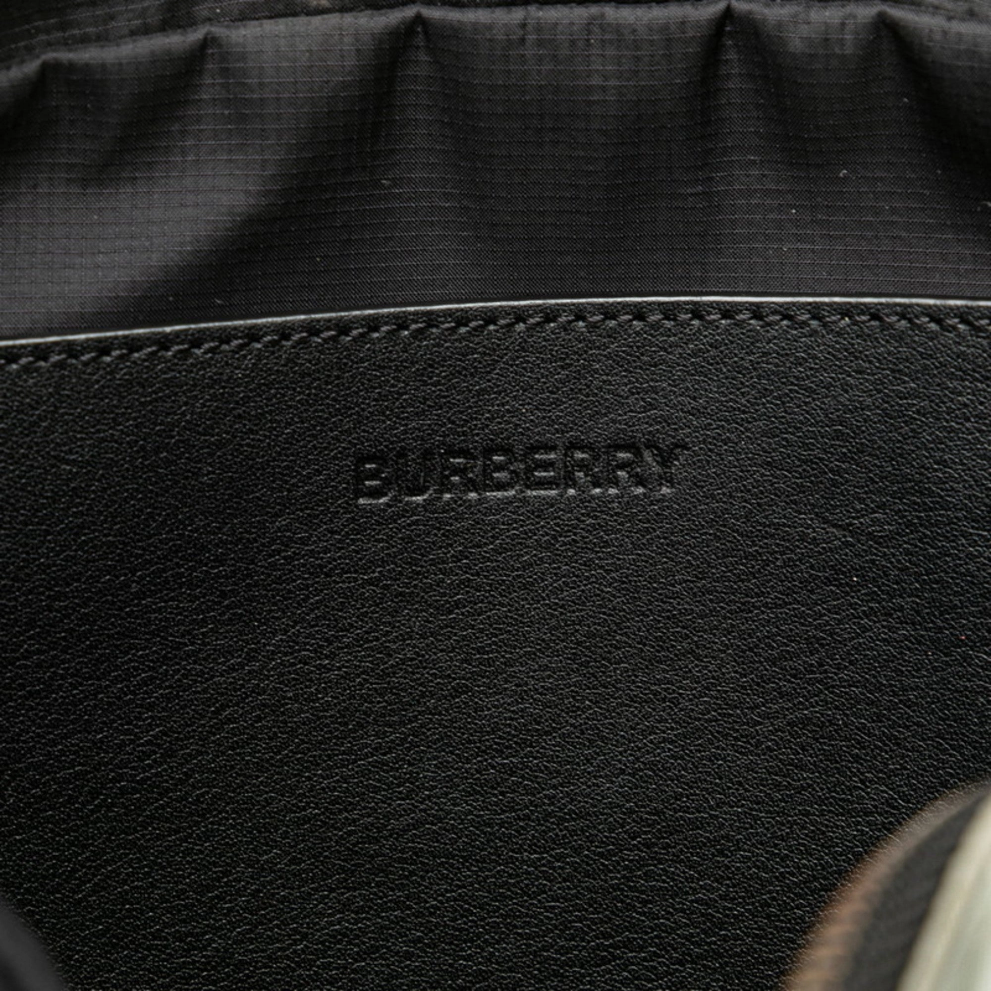 Burberry Nylon Leather Sling Bag (Pre-Owned)