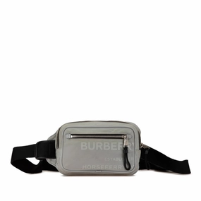 Burberry Nylon Leather Sling Bag (Pre-Owned)