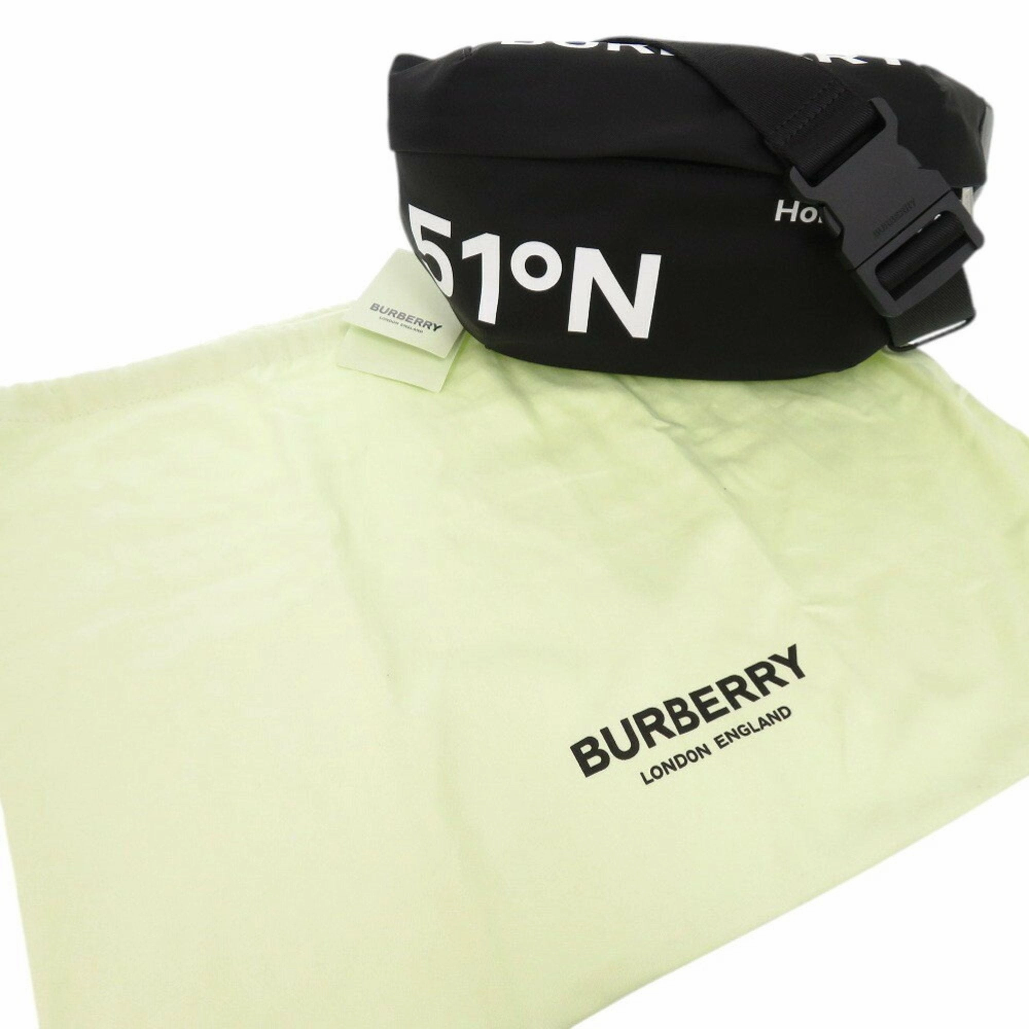 Burberry  Nylon Leather Sling Bag (Pre-Owned)
