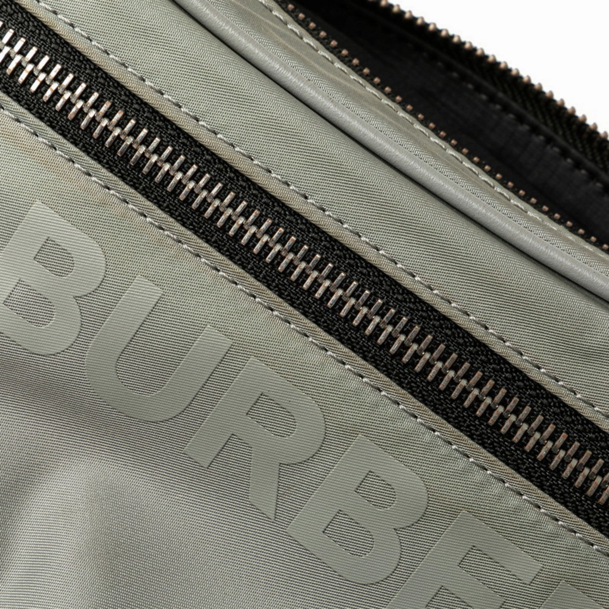 Burberry Nylon Leather Sling Bag (Pre-Owned)