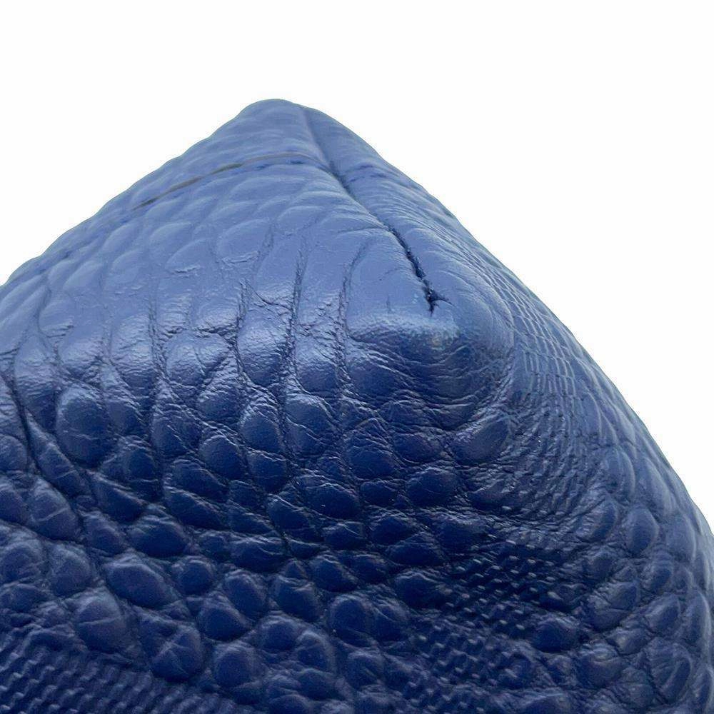 BURBERRY Shoulder Bag Blue Leather