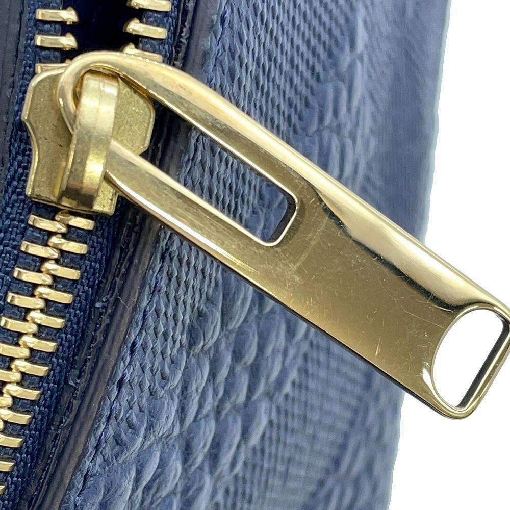 BURBERRY Shoulder Bag Blue Leather