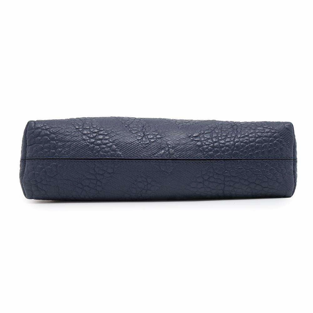 BURBERRY Shoulder Bag Blue Leather