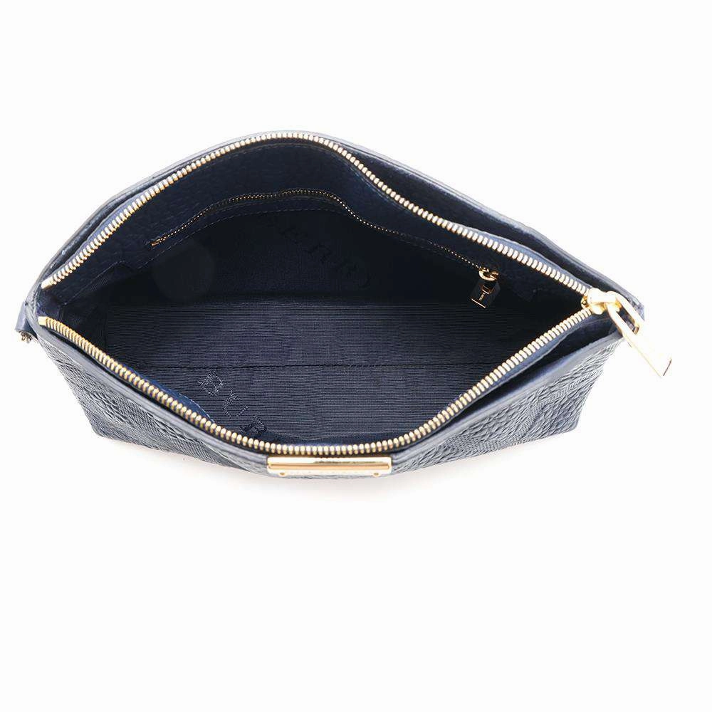 BURBERRY Shoulder Bag Blue Leather