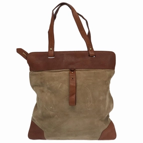Burberry  Suede Tote Bag (Pre-Owned)