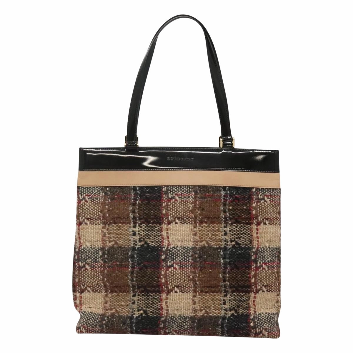 Burberry Wool Tote Bag (Pre-Owned)