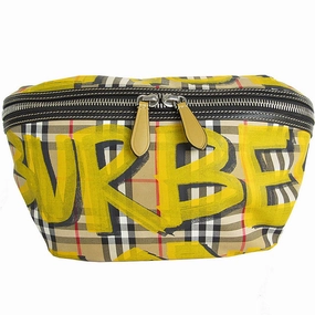 Burberry yellow Nylon Leather Sling Bag (Pre-Owned)