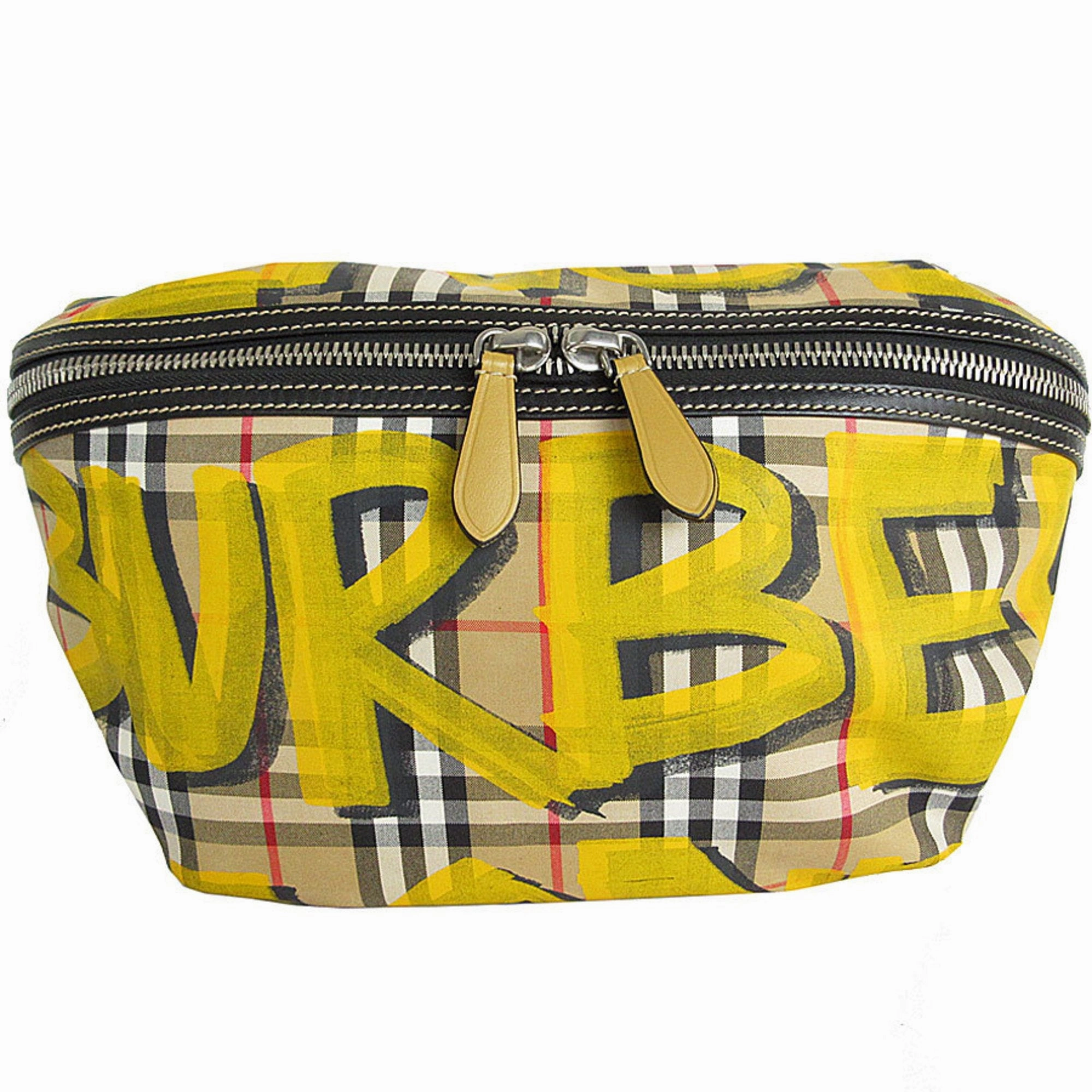 Burberry yellow Nylon Leather Sling Bag (Pre-Owned)