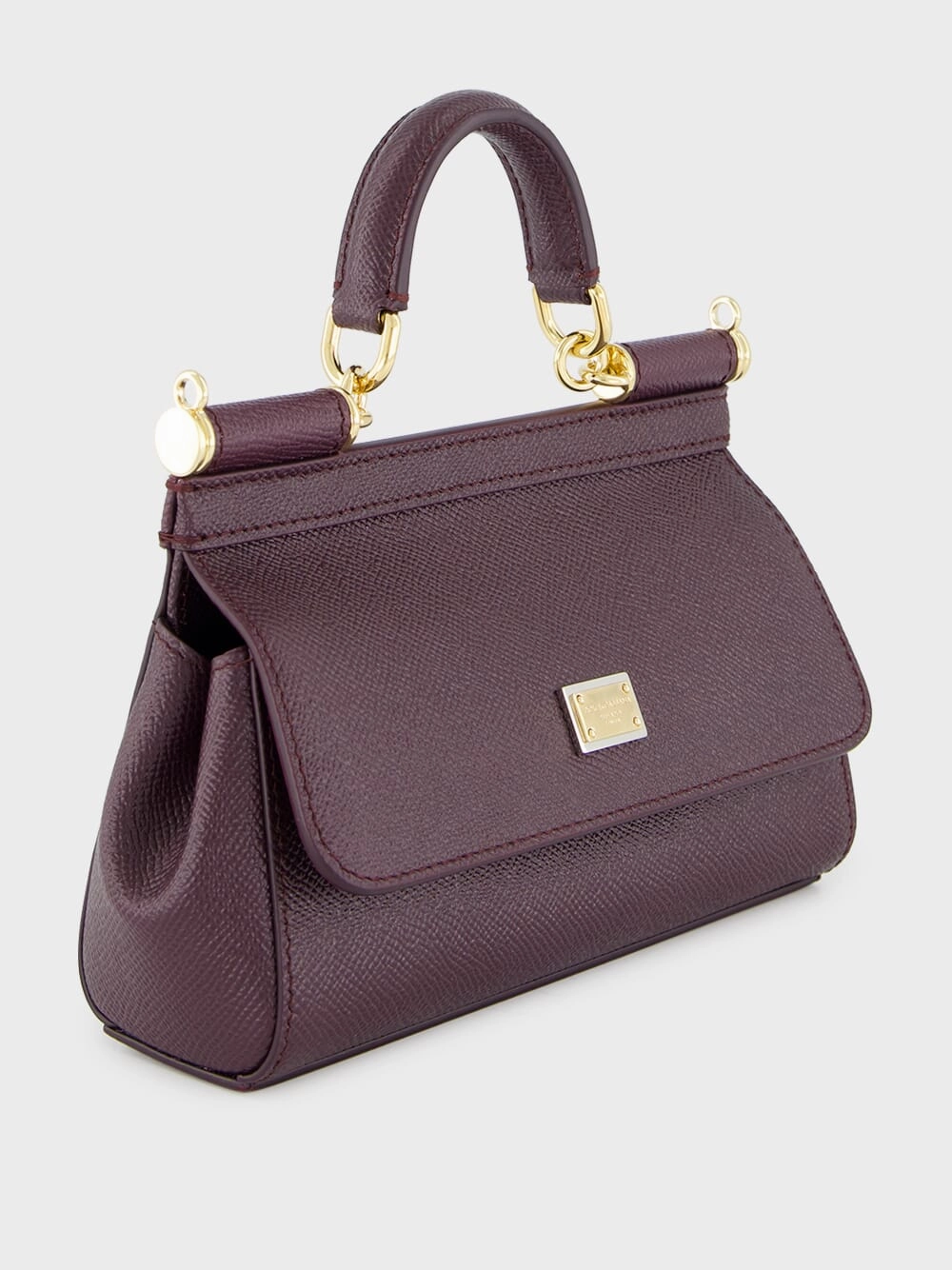 Burgundy Small Sicily Handbag