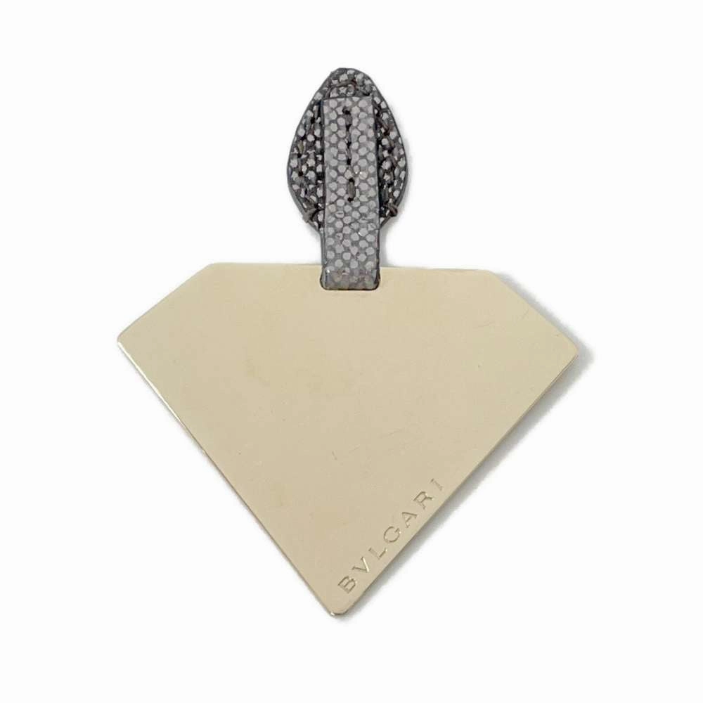 BVLGARI Serpenti Shoulder Bag Silver/Gray Leather