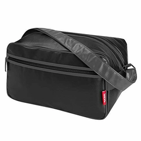 Cabin Max? Arezzo Stowaway XL - 8x14x9 20L Underseat Carry On Luggage - Perfect Weekender Bag Messenger Bag for Overnight Stays! (Black/Charcoal)