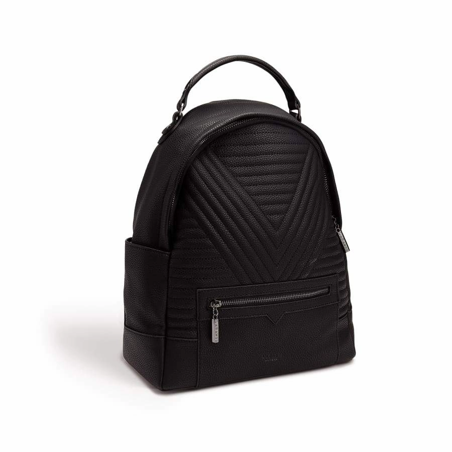 Camberwell Quilted Vegan Leather Backpack | Black