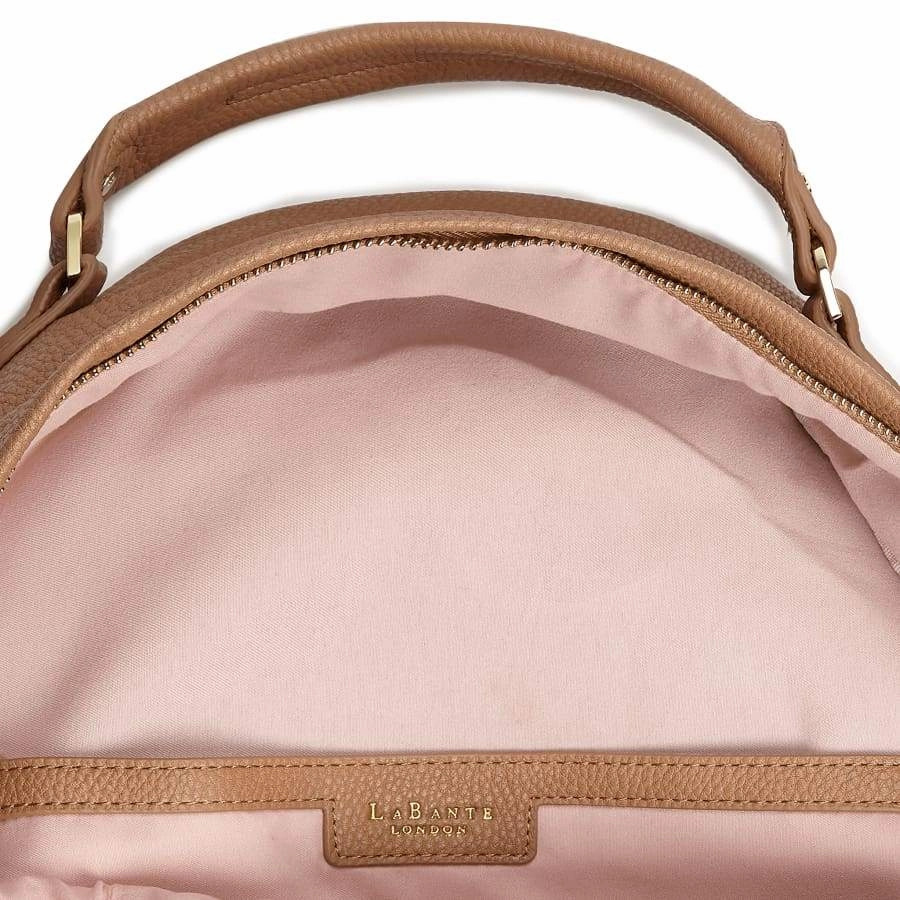 Camberwell Quilted Vegan Leather Backpack | Brown