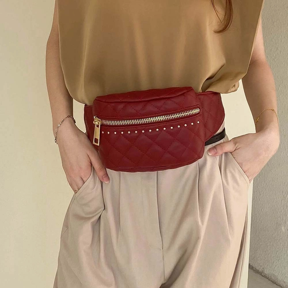 Camilla Quilted Belt Waist Bag by Mia K