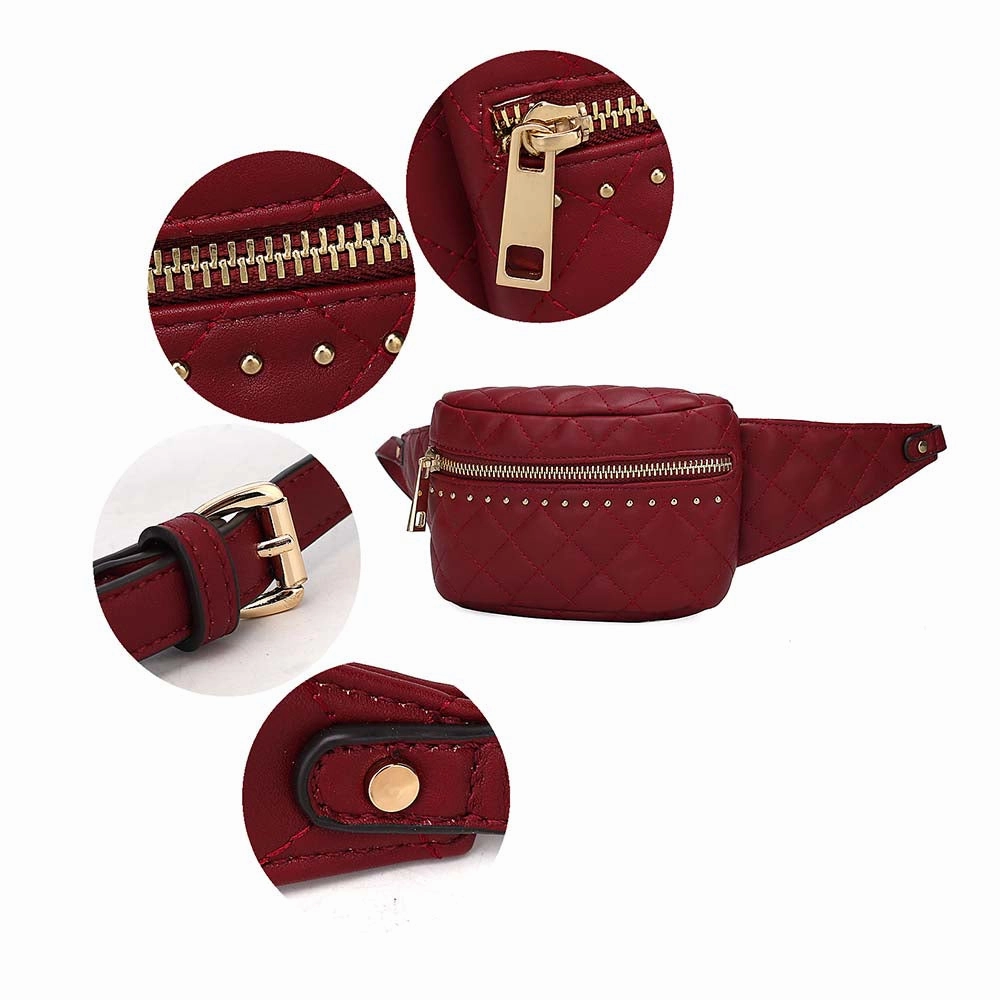 Camilla Quilted Belt Waist Bag by Mia K
