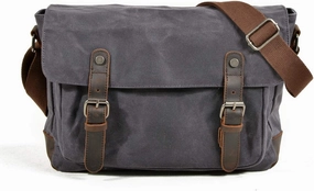 Canvas Messenger Bag, Large Crossbody Bag for Men, Travel Crossbody Purse Briefcase Business Bag
