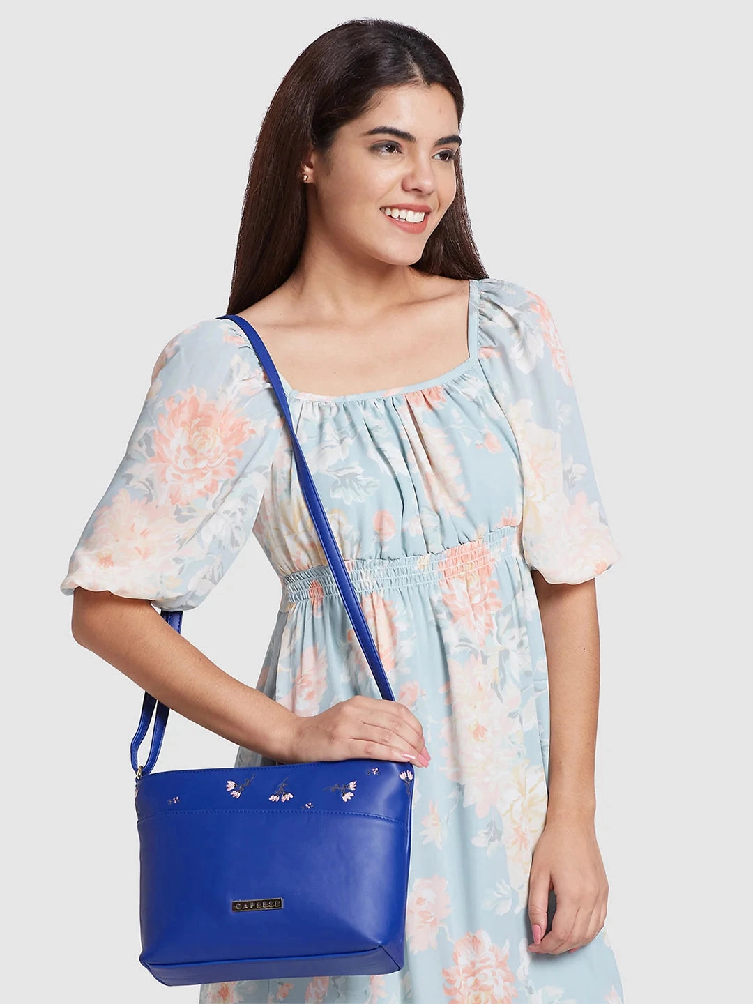 Caprese Adah Large Blue Sling Bag