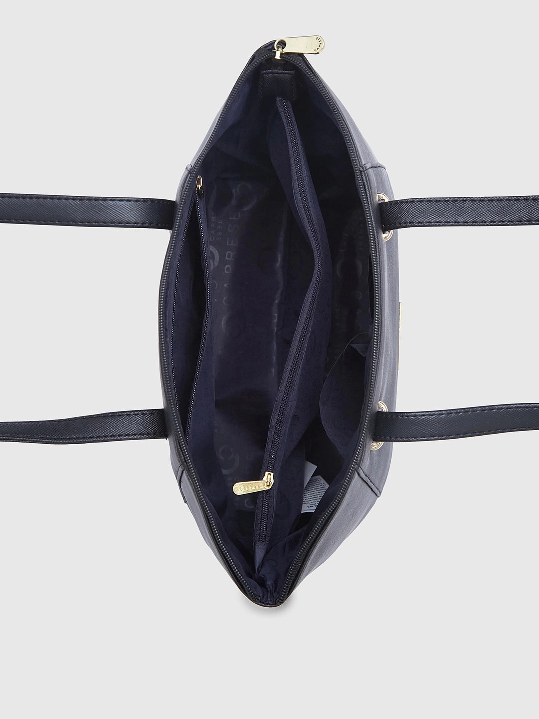 Caprese Afra Medium Black Tote Bag