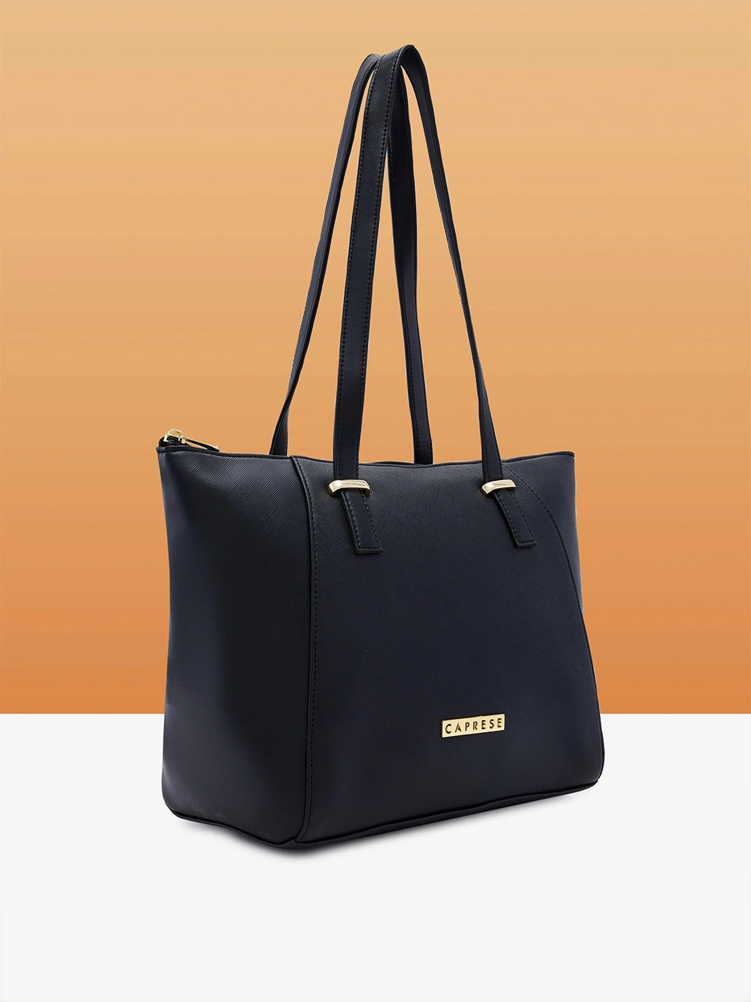 Caprese Afra Medium Black Tote Bag