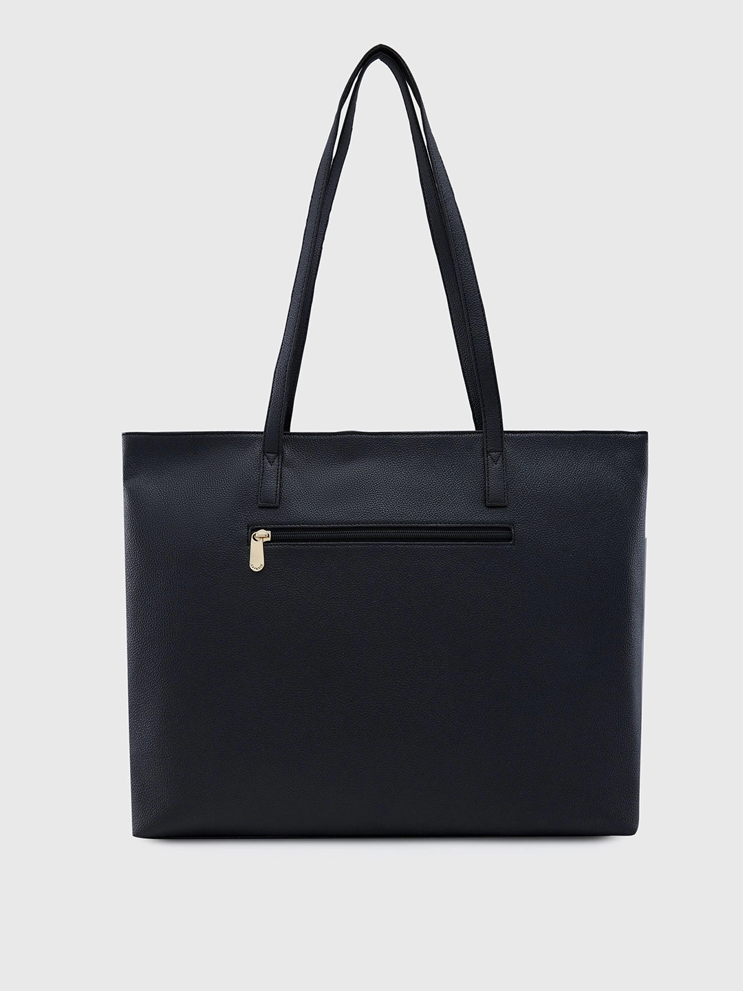 Caprese Amayra Large Black Laptop Tote Bag