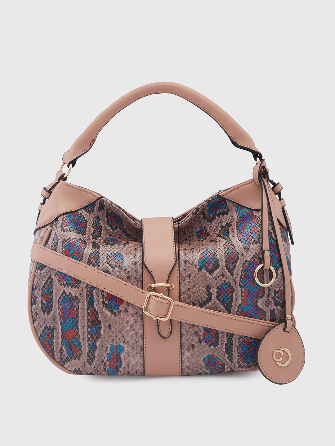 Caprese Archie Medium Dusky Pink Hobo Bag