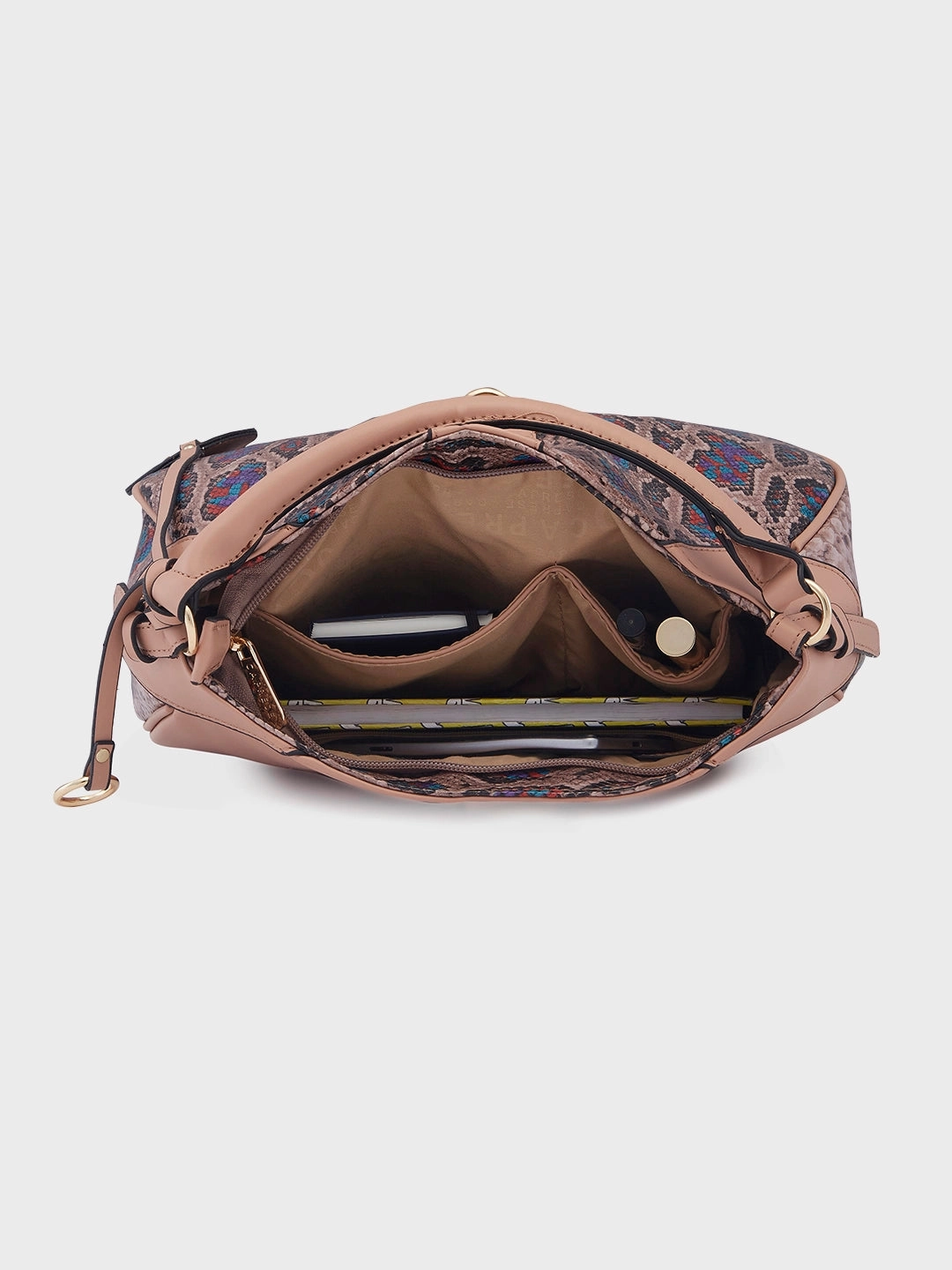 Caprese Archie Medium Dusky Pink Hobo Bag